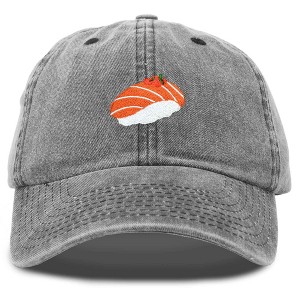 Dalix Salmon Nigiri Embroidered Sushi Cotton Dad Hat Baseball Cap Adjustable Womens - 1 of 4