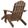 vidaXL Patio Chair with Ottoman Wood Brown - 4 of 4