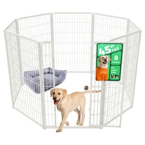 FXW Homeplus Indoor Dog Playpen - Stress-Free and Safe Play,Panels for Puppy and Small Dogs, Black│Patented - 1 of 4