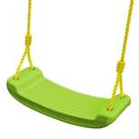 Swing-N-Slide Plastic Molded Swing Seat with Rope - Green