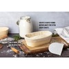 Kook Artisan Sourdough Bread Proofing Set  9.8 Inch Oval Rattan Baskets with Liners, Scrapers, Scoring Lame & Extra Blades, Set of 2 - 2 of 4