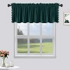 Christmas Window Valance,  Super Soft Pom Pom Decor Velvet Curtains, Green 52×15in, 1 Pc - 2 of 4