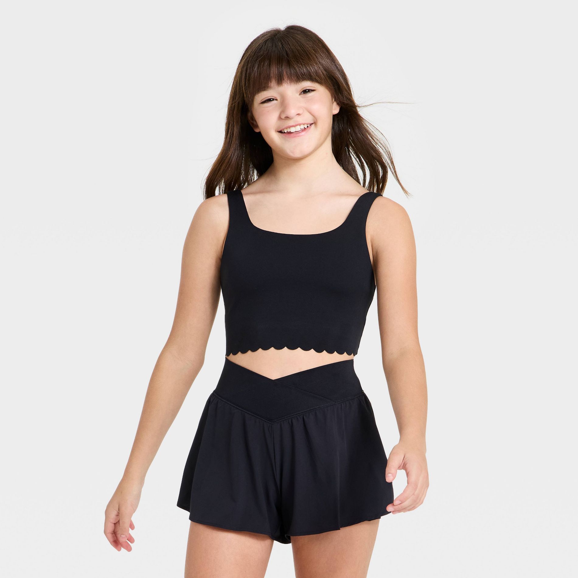 Girls' Scallop Sports Bra - All In Motion™