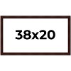 PosterPalooza | Distressed Brown Picture Frame - UV Acrylic, Backing Board, Hanging Hardware Included - 2 of 4