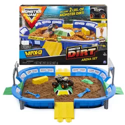 Monster Jam Monster Dirt Arena 24" Playset with  Exclusive 1:64 Scale Die-Cast Monster Jam Truck