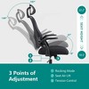 CAVINAS Ergonomic Office Chair with Adjustable Headrest and Flip-Up Arms, Mesh Home Office Desk Chairs, Swivel Chair with High Back, Computer Chair - 3 of 4