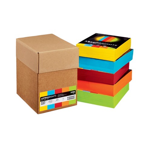 Astrobrights Color Printer Paper, 8-1/2 X 11 Inches, Set Of 5 Reams In Assorted  Colors : Target