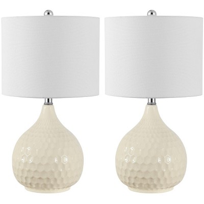 Nalon Table Lamp (Set of 2) - 24 Inch Height - TBL4362 - Ivory - Safavieh