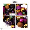 Halloween Ornament Bauble Wreath, For Wall, Door or Home Decoration with Pumpkins, Bats, Spiders| OrnamentallyYou - 3 of 4