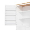 PDTEND 71.3" Freestanding Kitchen Pantry Cupboard Storage Cabinet with 2 Drawers, 2 Adjustable Shelves, 8 Door Shelves - 4 of 4