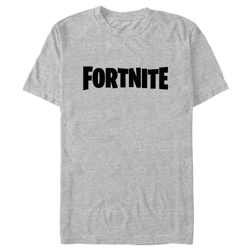 Men's Fortnite Simple Black Logo T-Shirt, 1 of 6