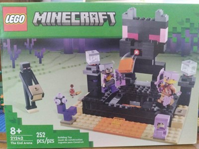 LEGO Minecraft The End Arena 21242, juego de batalla jugador contra jugador  con figuras de lava, dragón Ender y Enderman, juguetes de acción para