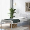 Tangkula 12-Inch Twin Bed Frame Modern Metal Platform Bed w/ Headboard & Footboard White - 3 of 4