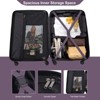 3 PCS Hardshell Luggage Set, ABS Lightweight Spinner Suitcase with TSA Lock (20/24/28)-ModernLuxe - 4 of 4