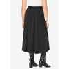 Woman Within Women's Plus Size Ponte Knit A-Line Skirt - 3 of 4