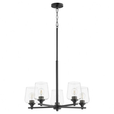 Quorum Lighting Veno 5 - Light Chandelier in  Matte Black