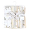 Hudson Baby Cotton Flannel Burp Cloths Bundle, Neutral Safari World, One Size - 2 of 4
