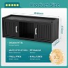 Yardgrace Storage Benches 120 Gallon 2-Door/3-Door Shoe Cabinet Resin Shoe Bench with Storage for Shoes Accessories - 2 of 4