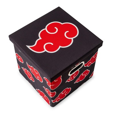 Naruto Shippuden Akatsuki Black and Red Fabric Storage Crate