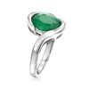 Ross-Simons 2.70 Carat Emerald Swirl Ring in Sterling Silver - 3 of 4