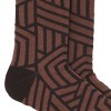 Brown Geometric Pattern Socks (Men's Sizes Adult Large) from the Sock Panda - 3 of 3