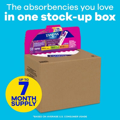 Tampax Regular Light Absorbency Tampons - 77ct