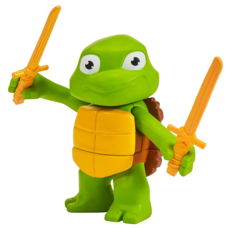 Teenage Mutant Ninja Turtles: Mutant Mayhem Turtle Tots Leo &#38; Donnie Action Figure Set - 2pk, 4 of 11