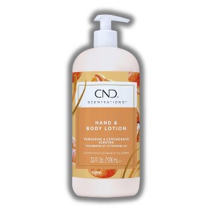 CND Scentsations Hand & Body Lotion ( Tangerine & Lemongrass) 33 oz XXL LITER | restore moisture and revitalize the skin - 1 of 2