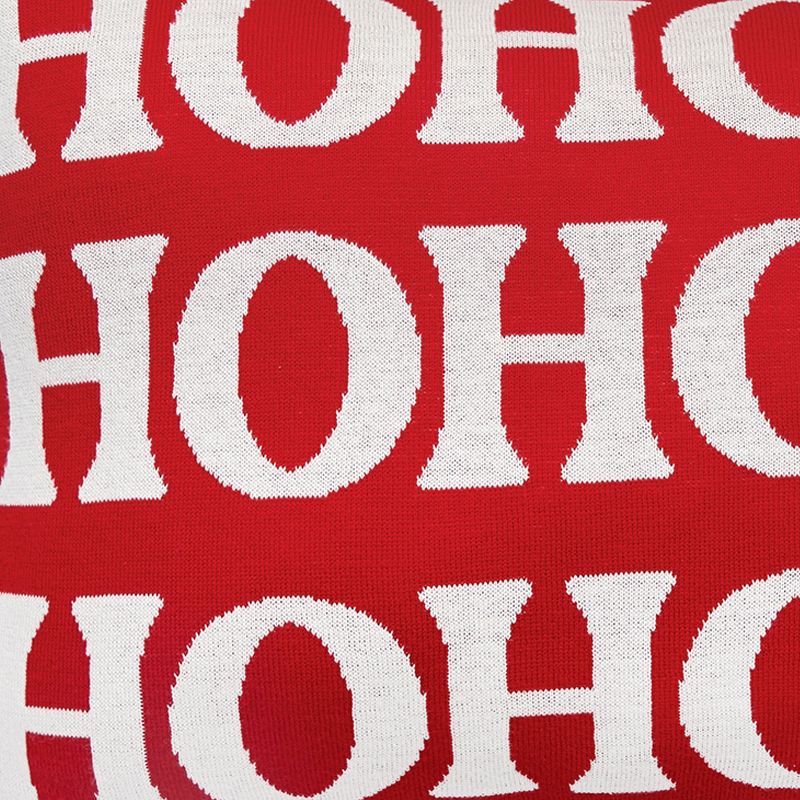 C&F Home Ho Ho Ho 14" x 22" Reversible Knitted Throw Pillow, 3 of 7