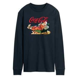 Men's - Coca Cola - Santa Coke Long Sleeve Graphic T-Shirt - 1 of 3