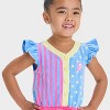 Toddler Girls' Mattel Barbie Dream Closet 1990 Inspired Denim Romper - Blue - 2 of 4