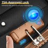 Vynxaria 5-Piece Black Softside Luggage Set Expandable TSA Locks Spinner Wheels Lightweight for Family Travel Long Journeys - 3 of 4