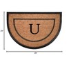 Calloway Mills 106572436U The General Monogram Doormat, 24" x 36", Letter U - 2 of 2