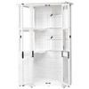 Whisen Outdoor Garden Storage Cabinet with Lockable Door & Waterproof Roof, Mini Greenhouse Cold Frame for Backyard Patio Lawn - 4 of 4