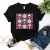 Simply Sage Market S.W.Smiley Smiley Palm Trees Checkered Short Sleeve Tee - 3 of 4