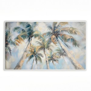 Stupell Industries Swaying Palms Abstract Printed Plush Bath Mat And Bath Rug, Design By Ramona Murdock, 18"X30" - 1 of 4