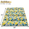 Nasitip Full Japanese Futon Mattress,Foldable Floor Mattress with Modern Lemon Pattern, 1.5" Thicken Portable Roll Up Mat，Light Gray - 3 of 4