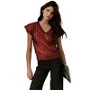 Women's Metallic Sweater Vest - Another Love - 3 of 4