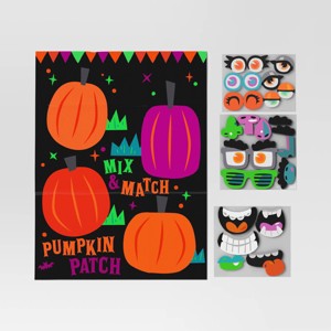 4pc Mix and Match Pumpkin Face Party Game Kit - Hyde and EEK! Boutique™ - 1 of 3
