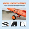 VEVOR Heavy Duty Kayak Cart, 450lbs Load Capacity, Detachable Canoe Trolley Cart with 12'' Solid Tires, Adjustable Width & Nonslip Support Foot - 4 of 4