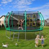 APRILSOUL 12FT Trampoline with Enclosure Recreational Trampolines with Ladder, ASTM Approval Outdoor Trampoline for Kids - 4 of 4