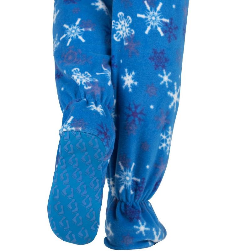 Footed Pajamas - Its A Snow Day Kids Fleece Onesie, 5 of 6