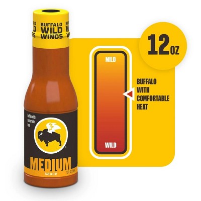 Buffalo Wild Wings Medium Buffalo Sauce, 12 fl. oz. (Pack of 4)