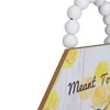 Northlight Beaded Hanger "Meant to Bee" Hexagon Wall Plaque Art Decor 7" - image 3 of 3