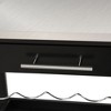 NicBex Mobile Kitchen Island Cart Morden Kitchen Carts on Wheels with Storage, Storage Shelves and Stainless Steel Tabletop for Kitchen, Black - 4 of 4