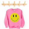 The Juniper Shop Distressed Smiley Face Youth Graphic Sweatshirt - 2 of 3