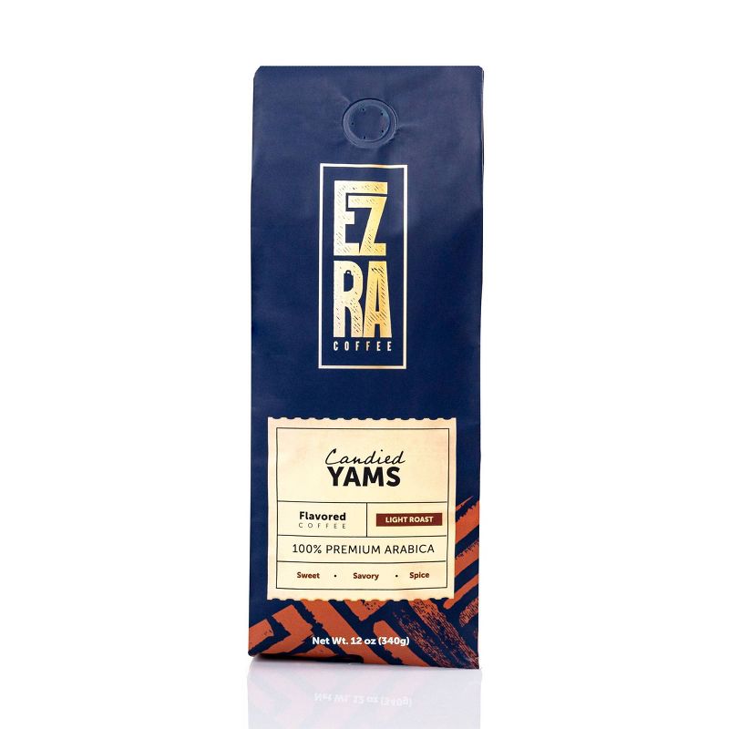 Ezra Coffee Candied Yams- Light Roast Ground Coffee - 12oz, 1 of 6