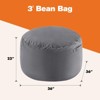 MAYEERTY Bean Bag Chair 4ft Foam Filled Soft Removable Cover Comfy for Adults Kids Living Room Bedroom Dorm - 4 of 4