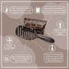 Magic Hair Brush Fashion Black, Flexible & Vented For Detangling w/ Storage Wallet - 3 of 4