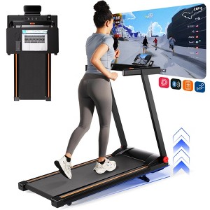 DeerRun Treadmills for Home with Incline and Handles, 3.0 HP Foldable Treadmill Running Machine with Smart APP - 1 of 4